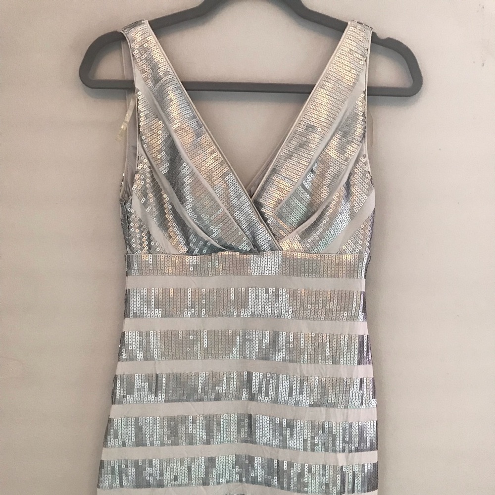 Vneck sequin dress